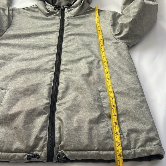 Victorias Secret VSX Sports Reversible Puffer Ombré Gray & Black Coat Size S/p - Picture 10 of 11